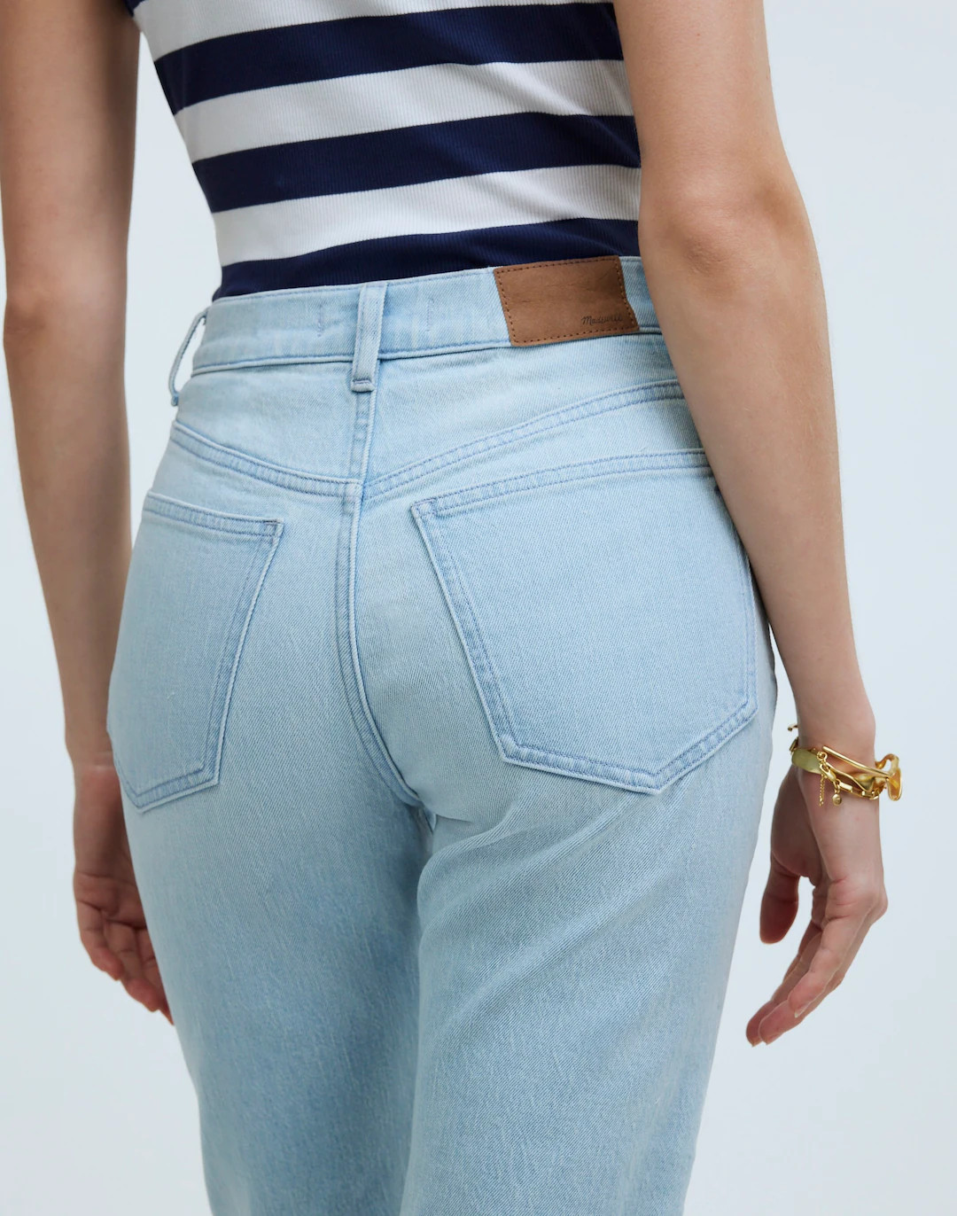 The '90s Straight Jean in Tile White: Ripped Edition | Madewell