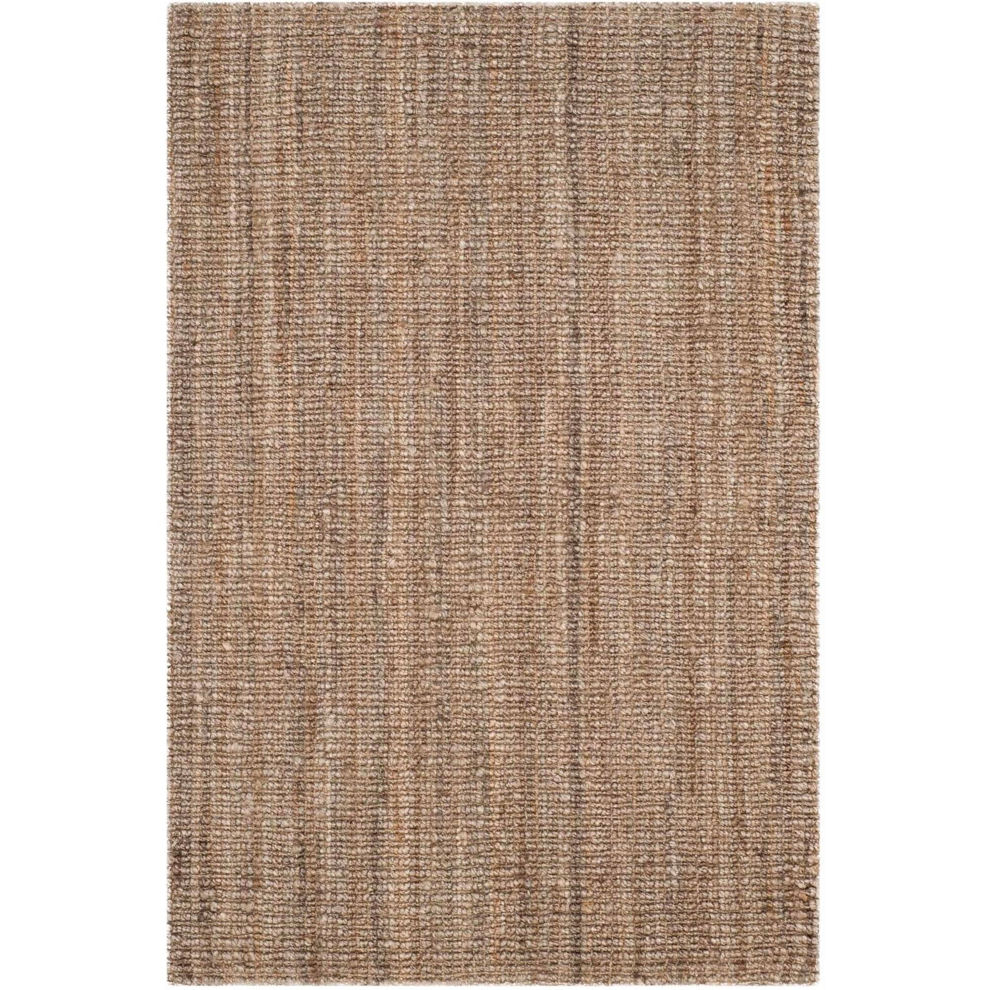 SAFAVIEH Natural Fiber Levi Braided Area Rug, Natural/Grey, 6' x 9' - Walmart.com | Walmart (US)