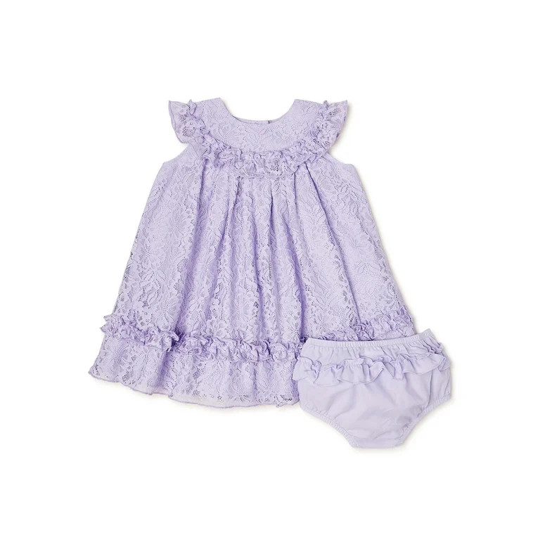 Wonder Nation Baby and Toddler Girls Easter Dress, 0/3 Months-5T - Walmart.com | Walmart (US)