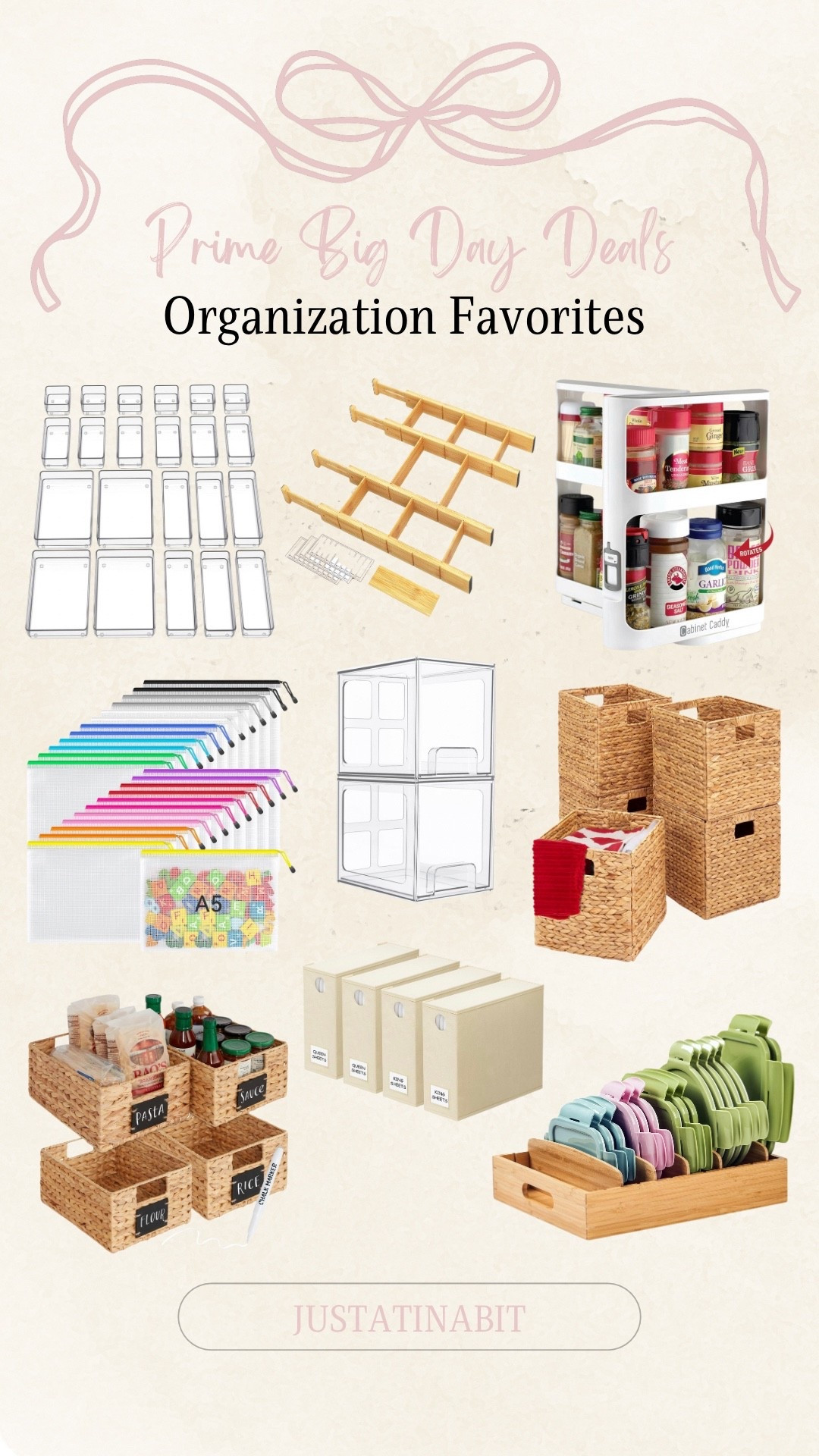 Amazon Prime Big Day Deals - Organization Favorites! 

Bamboo drawer dividers, baskets, kitchen cabinet caddy organizer, sheet organizers, storage organizer, puzzle pouches 

#LTKSaleAlert #LTKHome