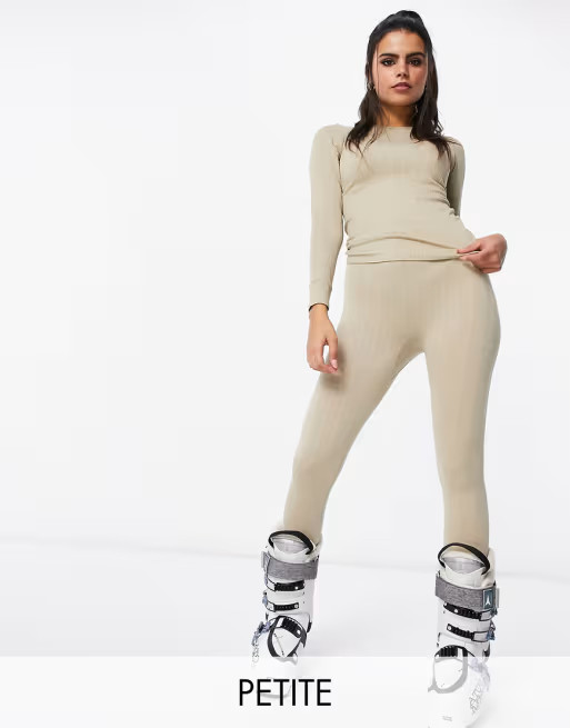 ASOS 4505 Petite cable knit base layer set in cosmetic | ASOS | ASOS (Global)