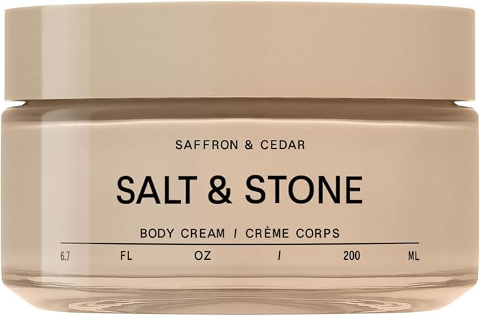 Salt & Stone Body Cream – Saffron & Cedar | Hydrating Formula with Seaweed Extracts, Spirulina ... | Amazon (US)
