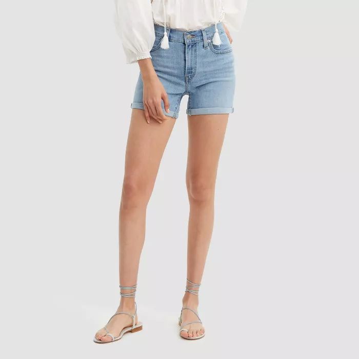 Levi's® Women's Mid-Rise Jean Shorts - Oahu Clouds 28 | Target