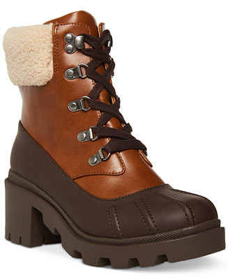 Madden Girl Women's Bubbles Lace-Up Lug-Sole Duck Booties & Reviews - Booties - Shoes - Macy's | Macys (US)