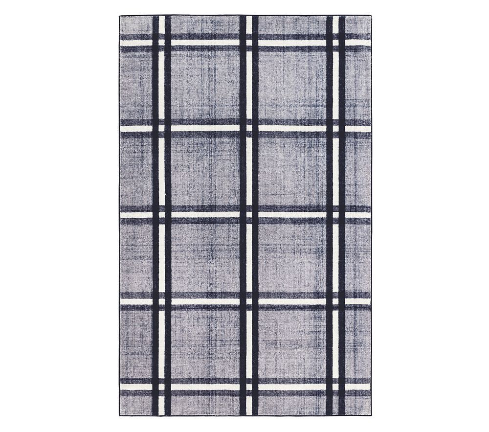Plaid Washable Rug | Pottery Barn Kids