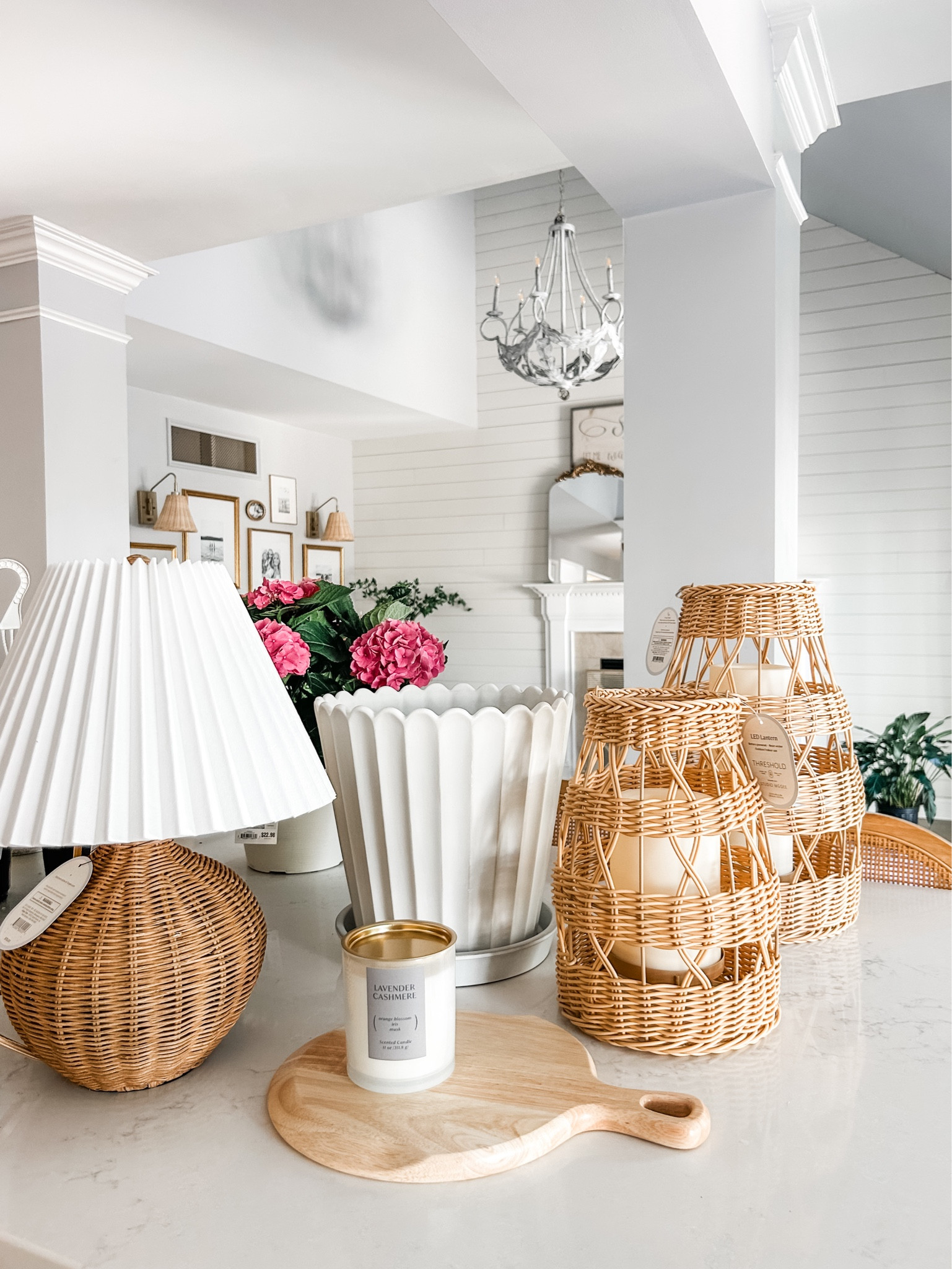 Spring Target haul!!
So many pretty pieces on sale right now!

Jar candle
Lavender candle
Natural wicker table lamp brown threshold designed with Studio McGee
Wicker table lamp
Natural wicker table lamp with pleated drum shade
Round wooden paddle serving board
Battery LED  outdoor Lantern Studio McGee wicker lantern
Ribbed ceramic planter
Scallop fluted stoneware indoor outdoor planter pot
Flutter pot
White ceramic fluted planter pot
Hearth & Hand Magnolia planter 

#LTKhome #LTKstyletip #LTKsalealert