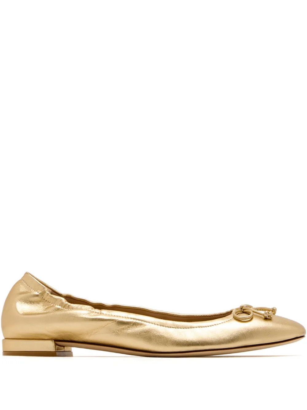 Stuart Weitzman Bria ballet flats - Gold | Farfetch Global