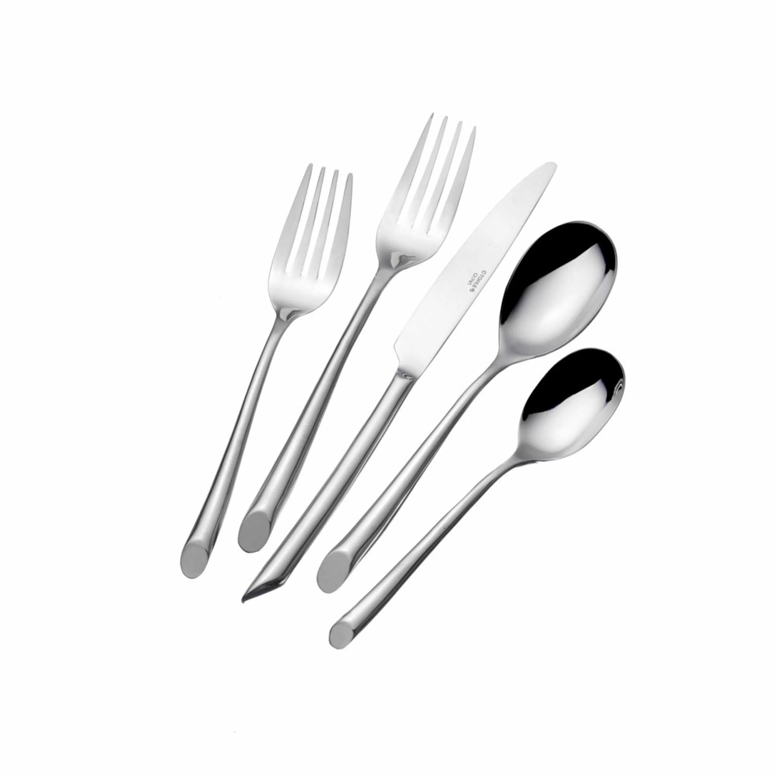 Towle Silversmiths Towle Living Wave 20-Piece Forged Stainless Steel Flatware Set, Service for 4 ... | Wayfair North America