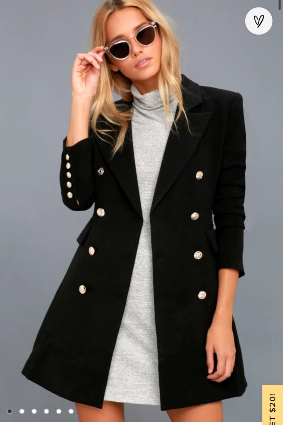 In love with this fall/ winter look. Captains wool coat and a turtleneck sweater dress! 

#LTKSeasonal #LTKunder100 #LTKstyletip