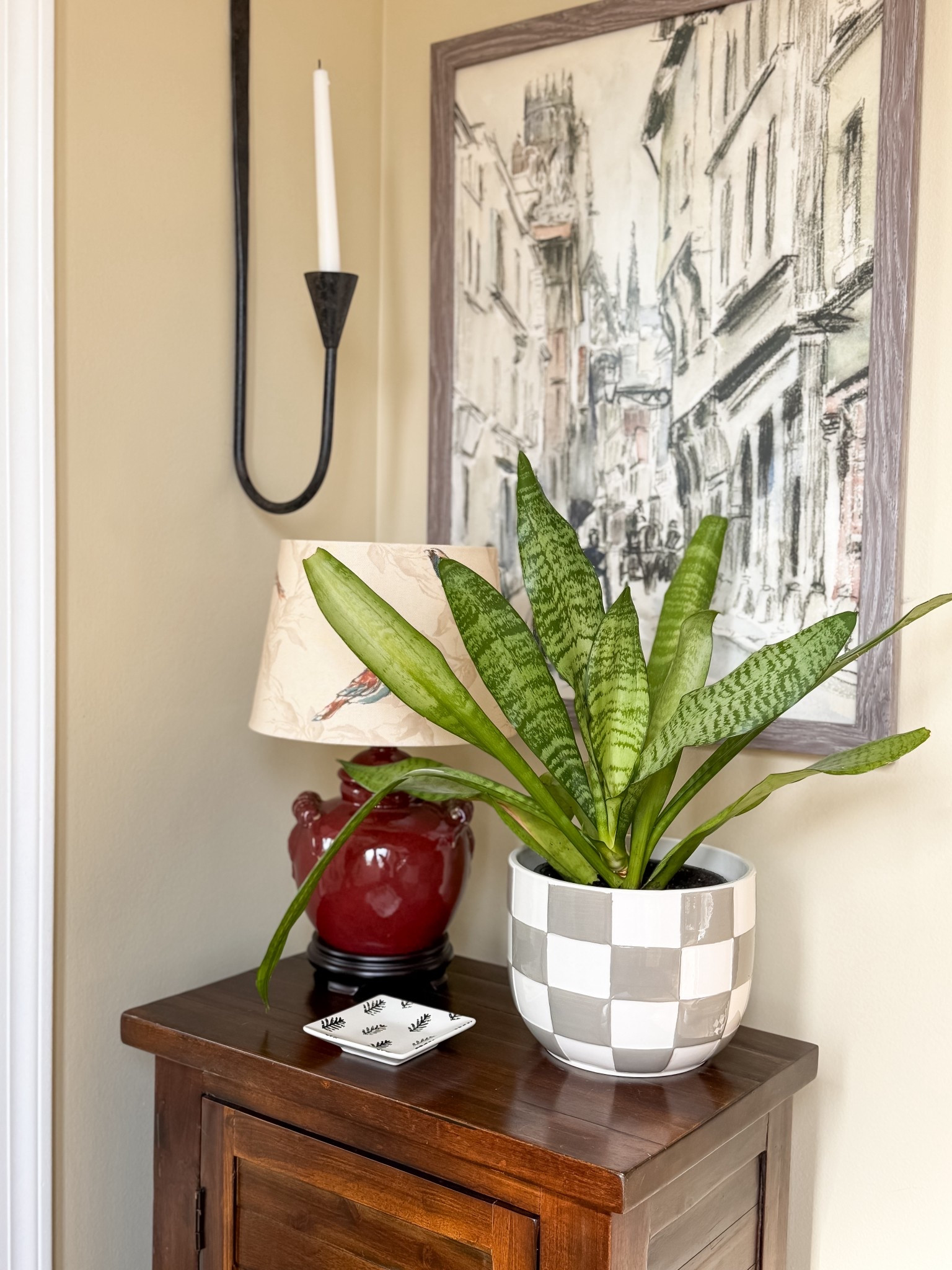 Indoor plants ushering Spring in! Entryway decor ideas. 

#LTKSaleAlert #LTKstorytime #LTKHome
