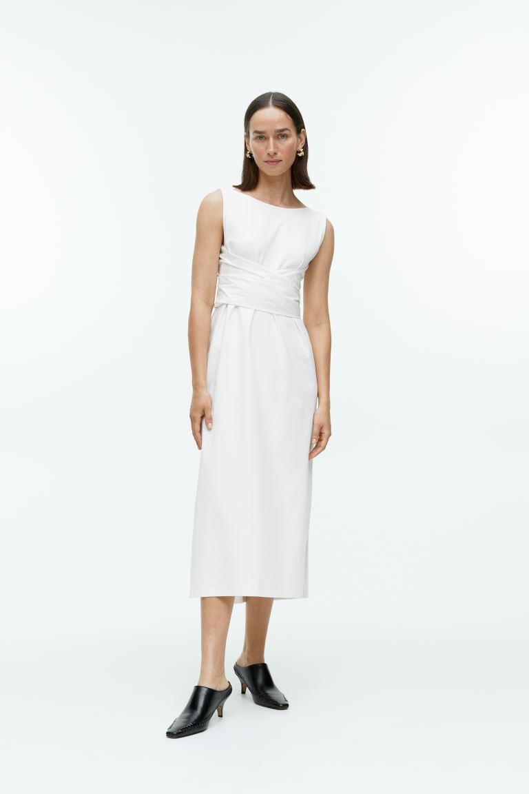 Jerseykleid mit Popeline-Details | H&M (DE, AT, CH, NL, FI)