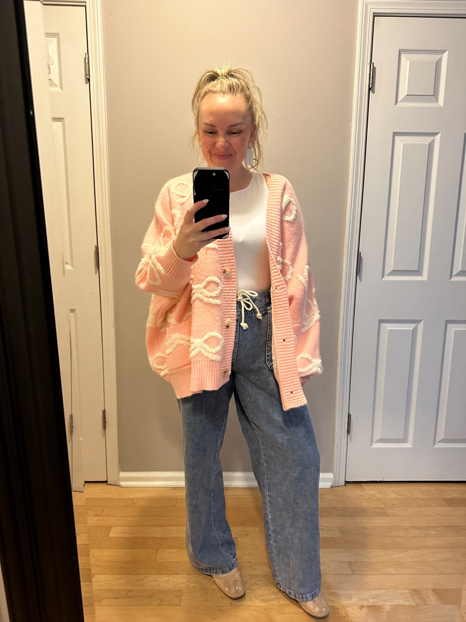 Perfect transition from winter to spring with this sweater and my favorite $15 Walmart jeans!!! 

#LTKSeasonal #LTKootd #LTKWorkwear