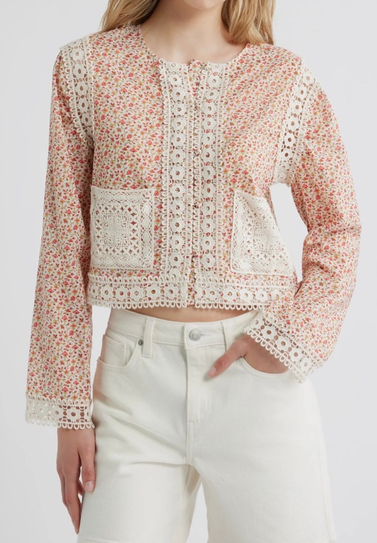 Summer jacket
Floral jacket 
Spring 

#LTKSeasonal