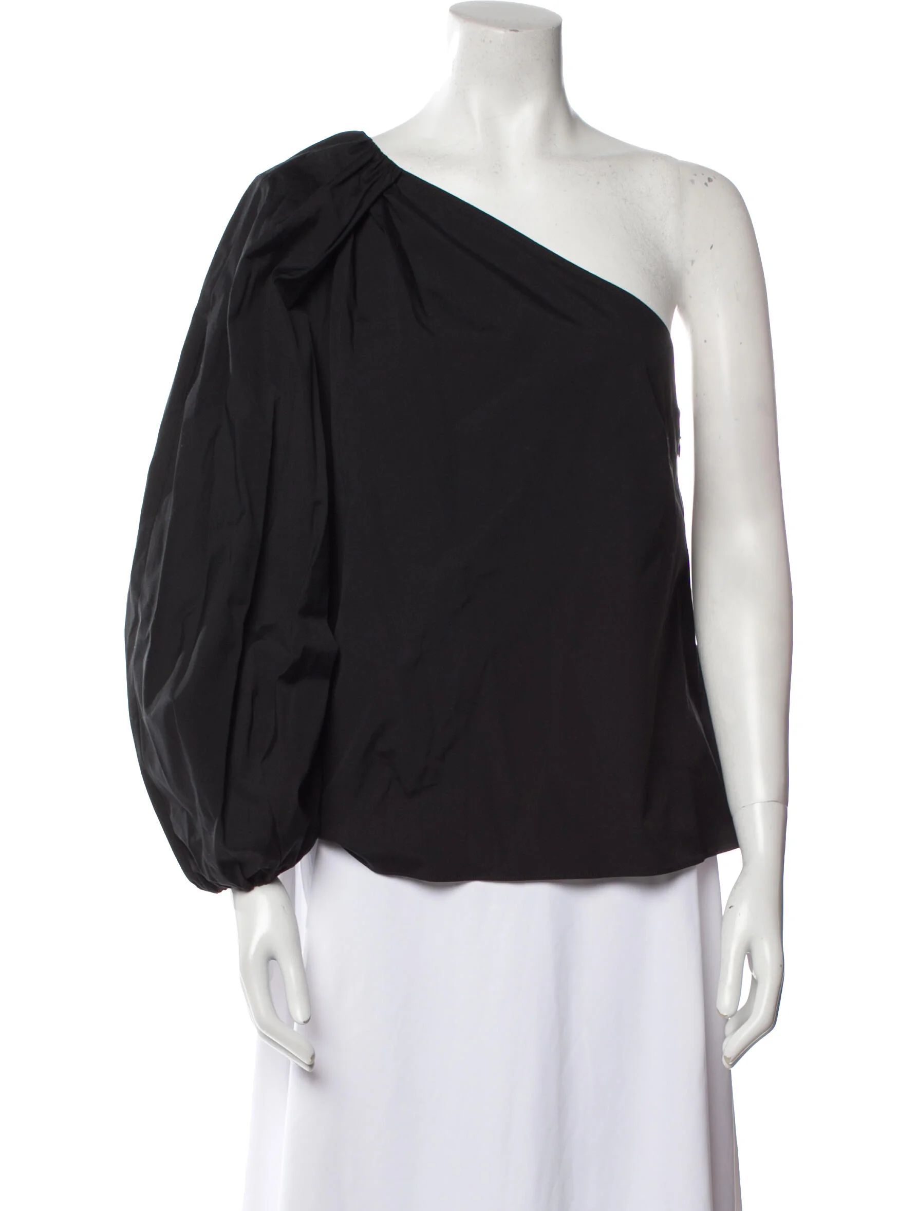 One-Shoulder Three-Quarter Sleeve Blouse w/ Tags | The RealReal