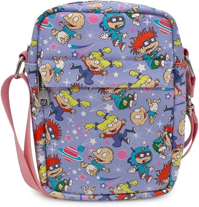 Buckle Down Nickelodeon Bag, Cross Body, Rugrats, Characters and Icons Collage, Vegan Leather | Amazon (US)