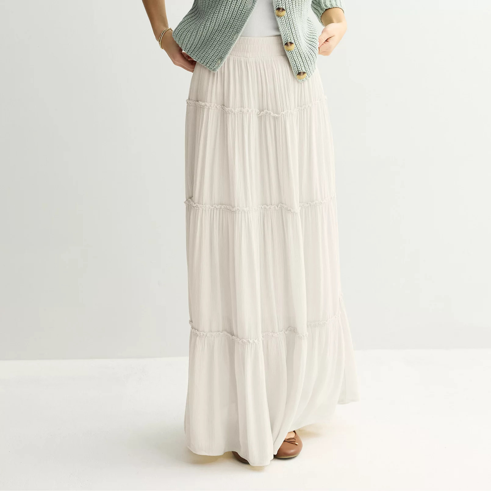 Juniors' SO® Multi Tiered Maxi Skirt | Kohl's