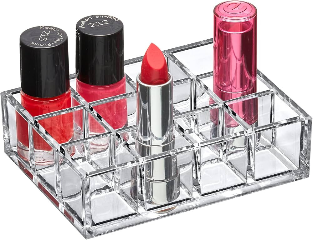Amazing Abby - Allure - 12-Slot Acrylic Lipstick Organizer, Lipstick Holder, Lip Gloss Organizer,... | Amazon (US)