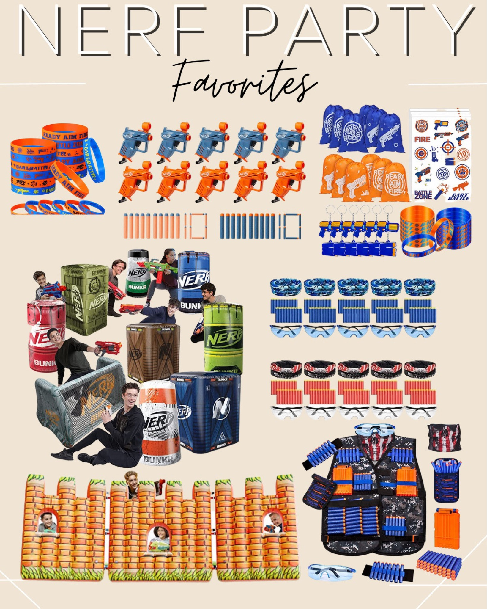 Nerf party favorites🙌🏻🧡

Kids birthday party, little boys birthday, boys party 

#LTKkids #LTKSeasonal
