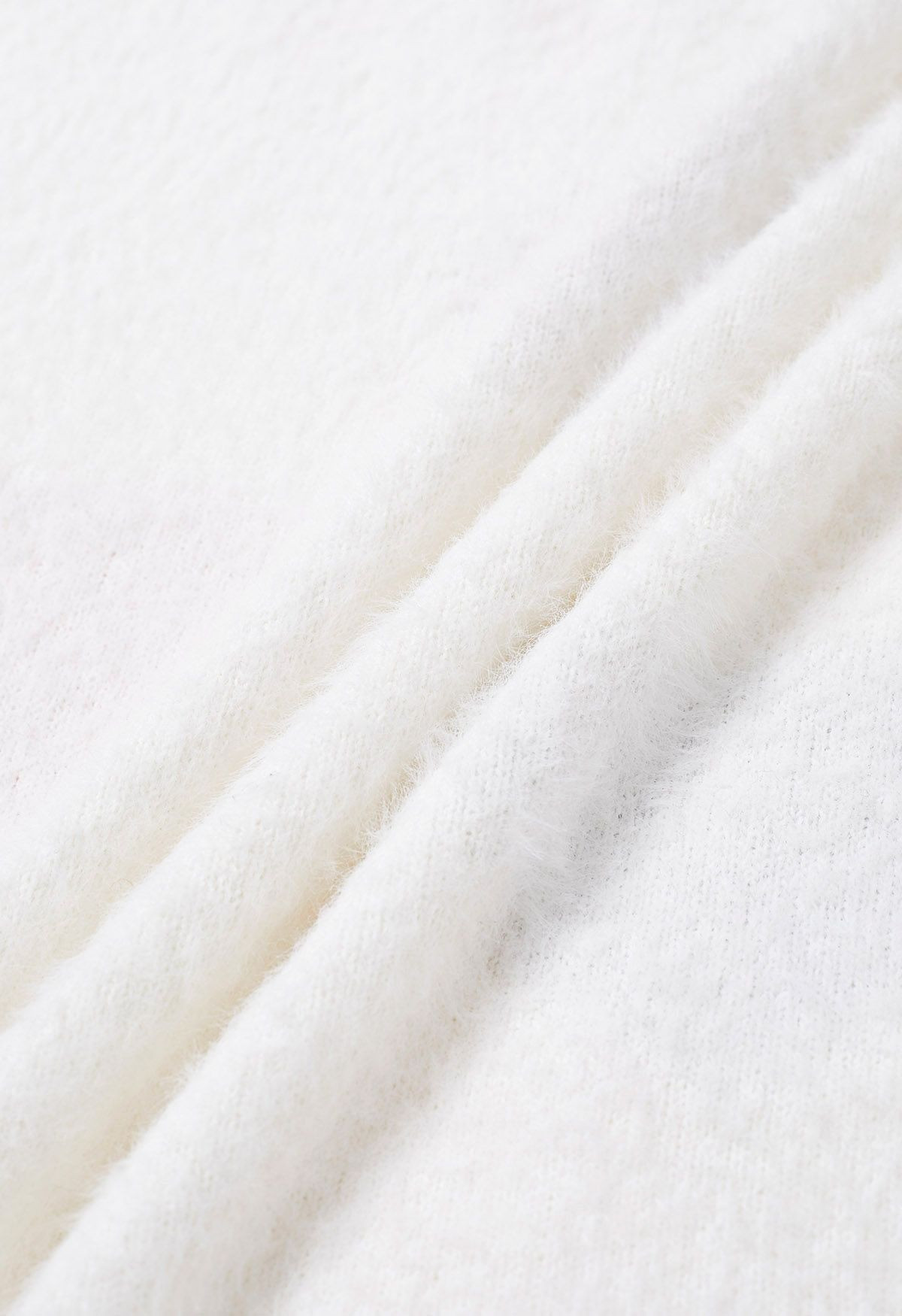 Colorful Heart Pattern Fuzzy Knit Sweater | Chicwish