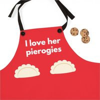 Couples Apron I Love Her Pierogis, Polish Wedding Gift For Funny Couples| His & Sold Separately | Etsy (US)