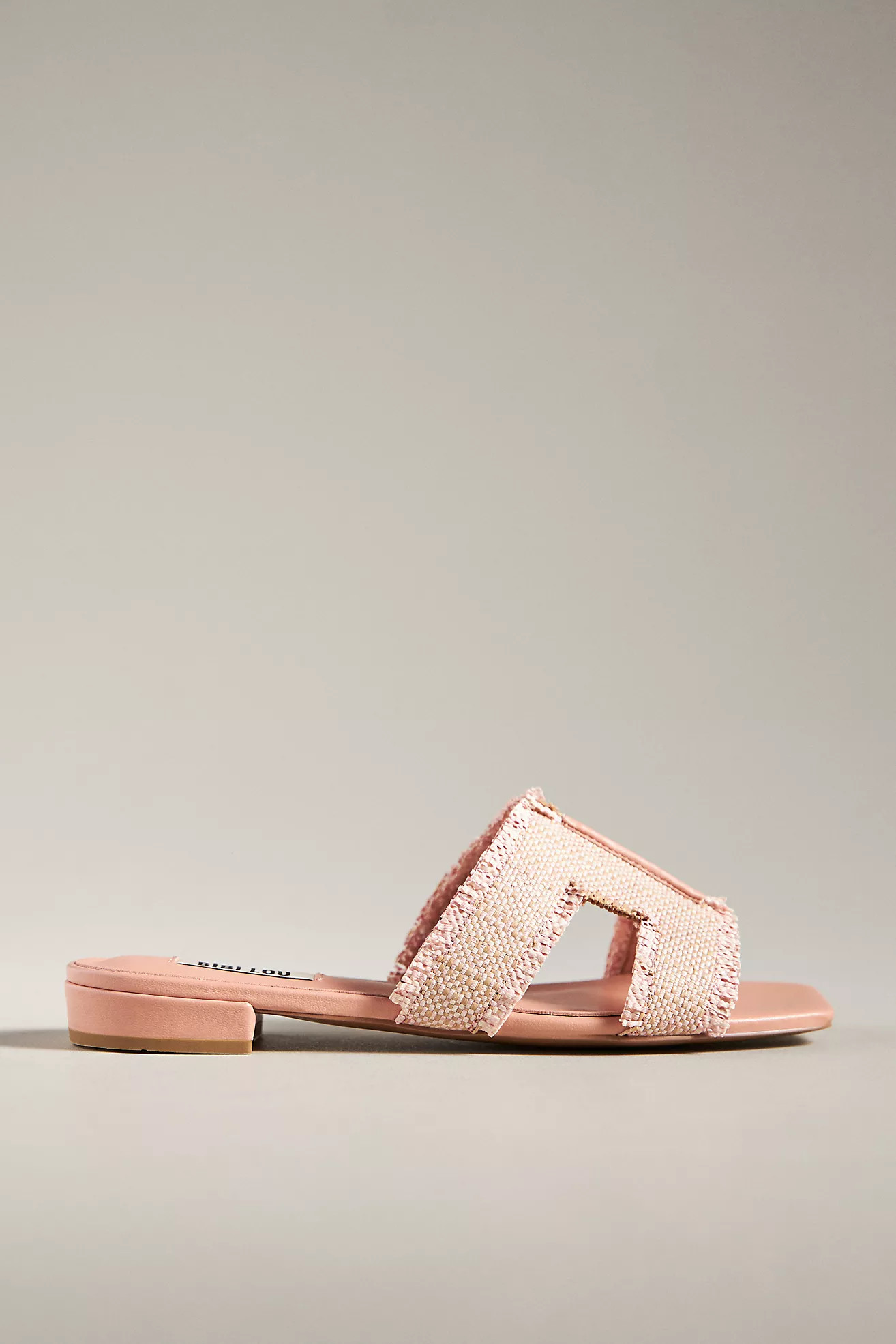 Bibi Lou Raffia Slide Sandals | Anthropologie (US)