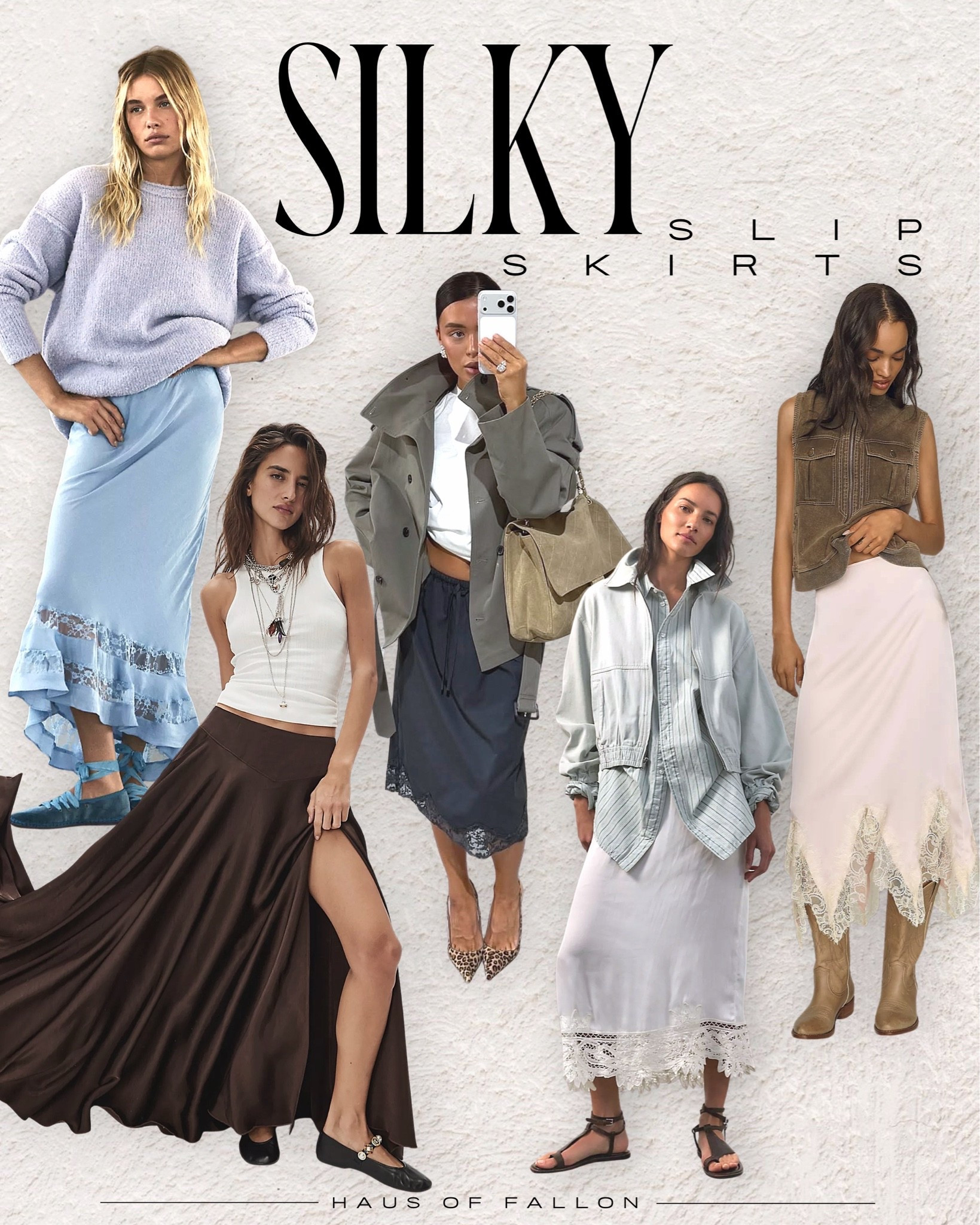 Silky slip skirts are a Fall 2026 wardrobe essential 🤍 The satin and silk-inspired skirt trend is getting a softer, more relaxed update this season with lace-trim slip skirts, bias-cut maxis and fluid midi skirts styled with cozy knits, oversized jackets, fitted tanks and unexpected layers.

I love the contrast of a feminine satin slip skirt with chunky sweaters, suede, utility jackets, ballet flats or boots - effortless, elevated and actually wearable.

Shop my favorite silky slip skirts, satin midi skirts + lace-trim maxi skirts below. ✨

#LTKStyleTip #SlipSkirt #SatinSkirt #SilkSkirt #MaxiSkirt #MidiSkirt #FallFashion2026 #FallTrends2026 #FallOutfitIdeas #FallSkirts #FashionOver40 #Over40Style

#LTKootd #LTKSeasonal #LTKWorkwear