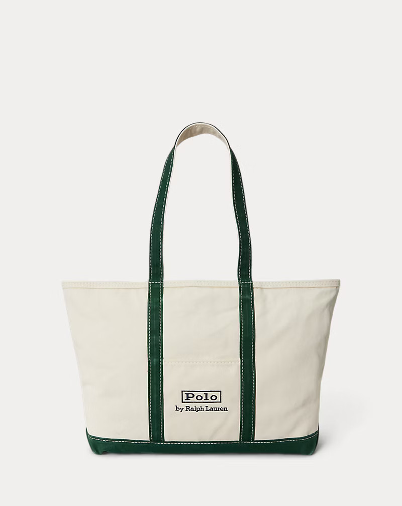 Logo Canvas Medium Tote | Ralph Lauren (UK)