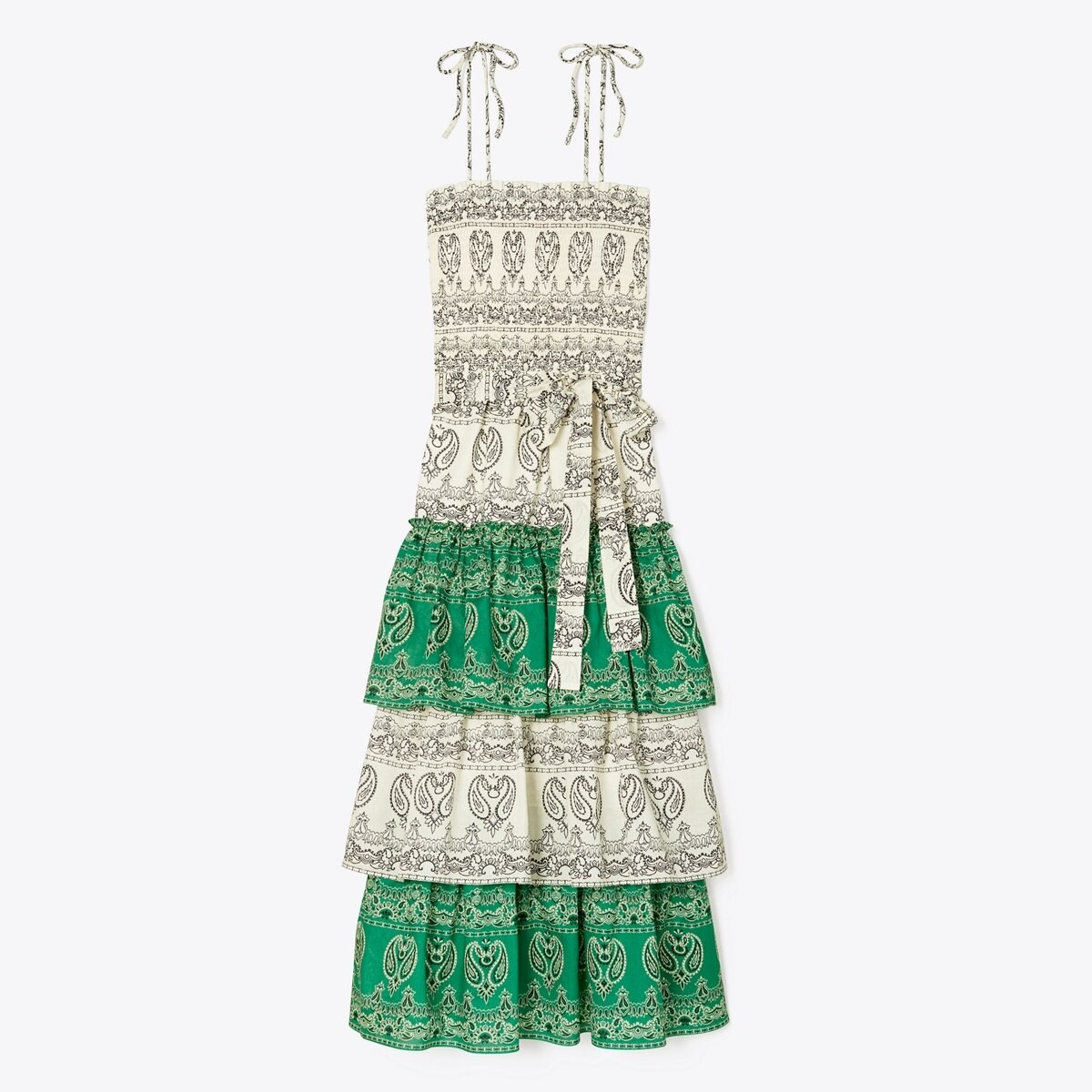 Printed Ruffle Dress- Tory Burch Dress | Tory Burch (US)
