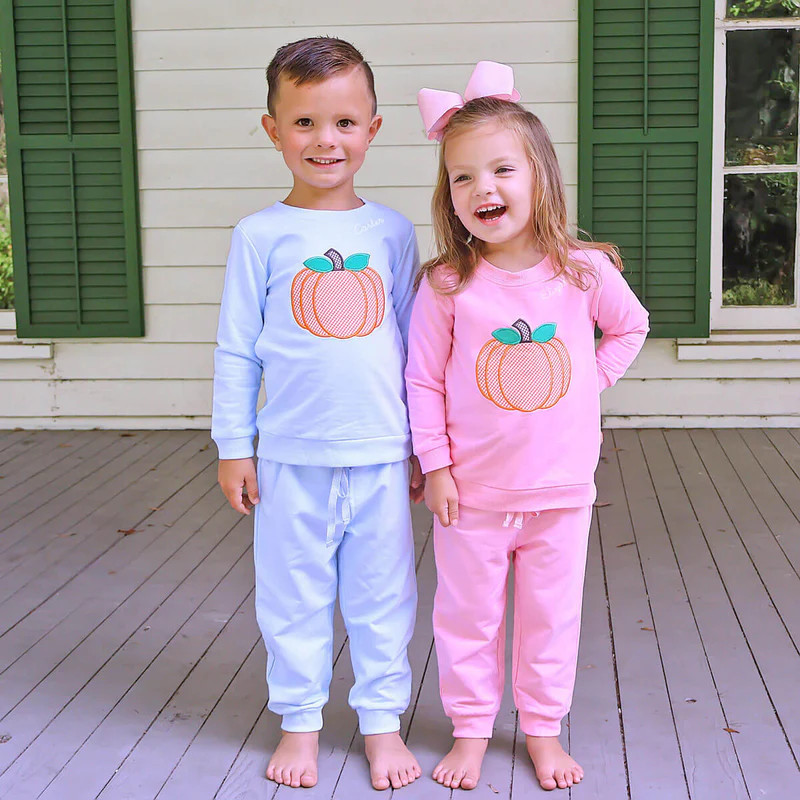 Pumpkin Pink Jogger Set | Classic Whimsy