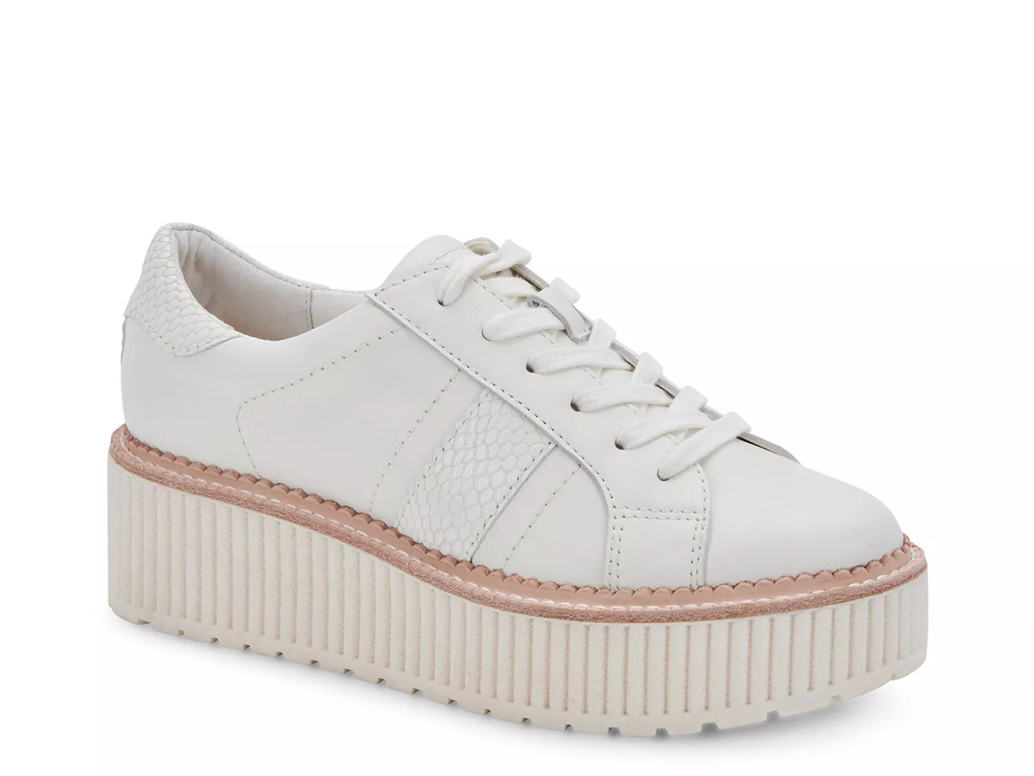 Dolce Vita Tiger Platform Sneaker | Women's | White | Size 9.5 | Sneakers | DSW