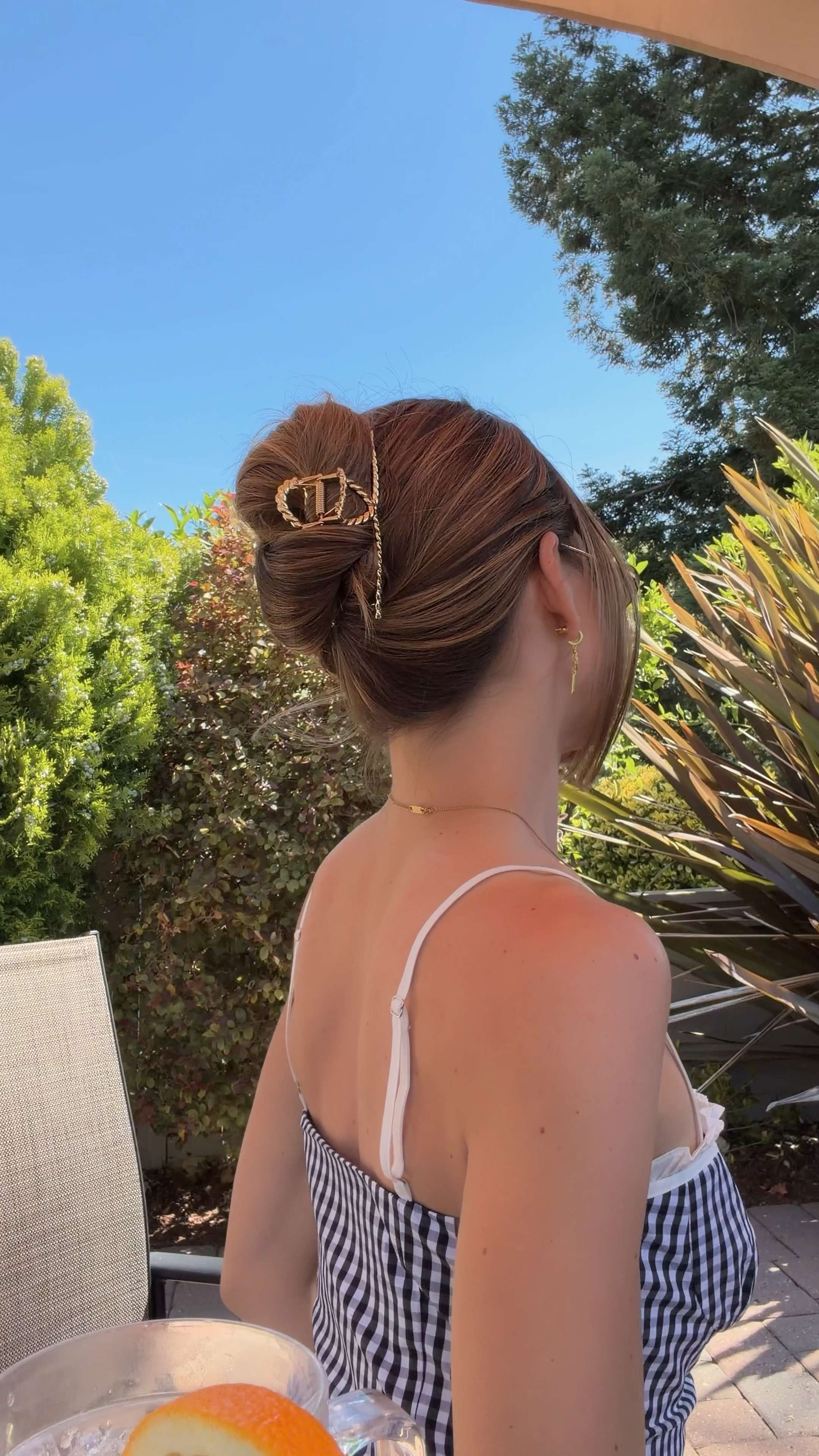 Time to wrap & fold… your hair 💁‍♀️ This gold rope claw clip is one of my most used hair accessories. And this style is such a cute and simple way to get your hair up on a hot summer day! 

 #LTKootd #LTKSeasonal #LTKBeauty