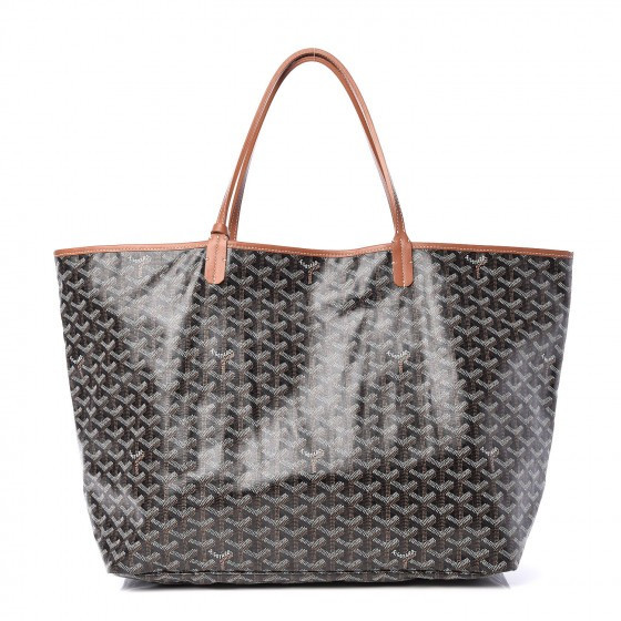GOYARD Goyardine Saint Louis GM Black Gold | Fashionphile