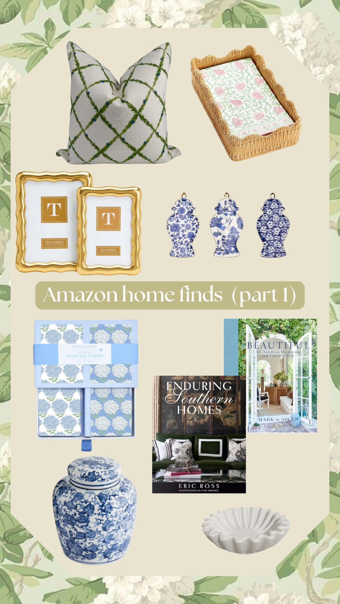 Amazon home finds 🫶 part 1 

Blue and white, home decor, Amazon home, grandmillennial decor, coastal, home design, southern home 

#LTKStyleTip #LTKFindsUnder100 #LTKHome