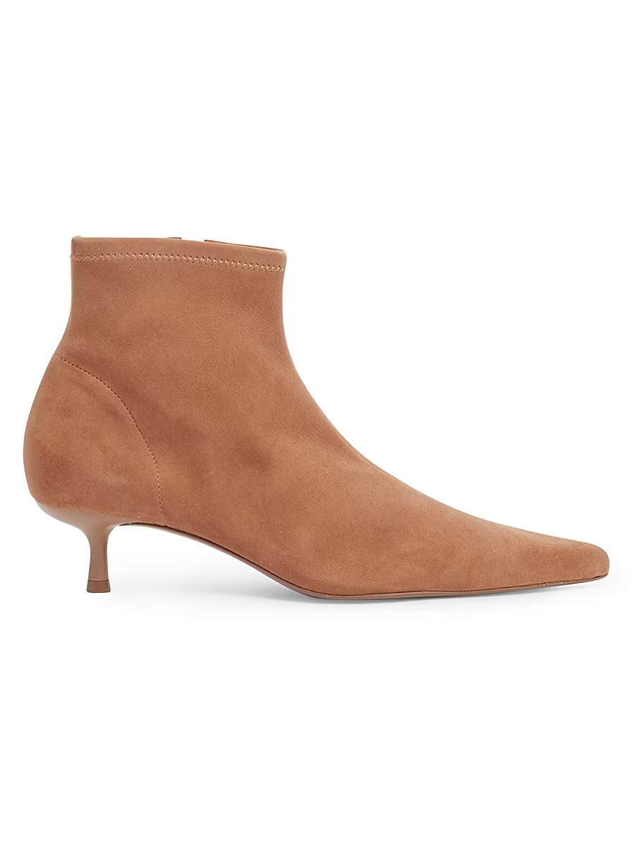 Women's Joni 45MM Suede Ankle Booties - Camel - Size 9 | Saks Fifth Avenue