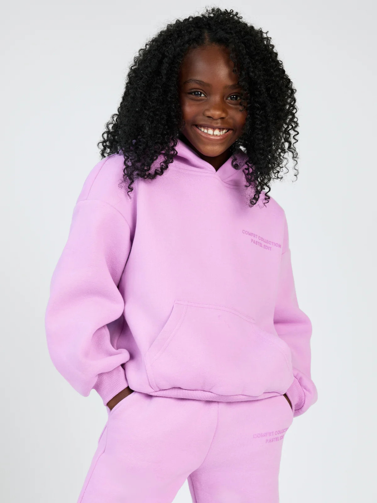 Comfrt Pastel Kids Hoodie | Lilac | Purple | Oversized | M | Medium | Comfrt