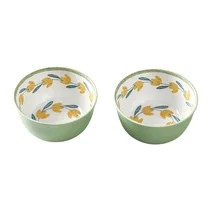 Better Homes and Gardens 2-Piece Bamboo Melamine Floral Dip Bowl Set | Walmart (US)