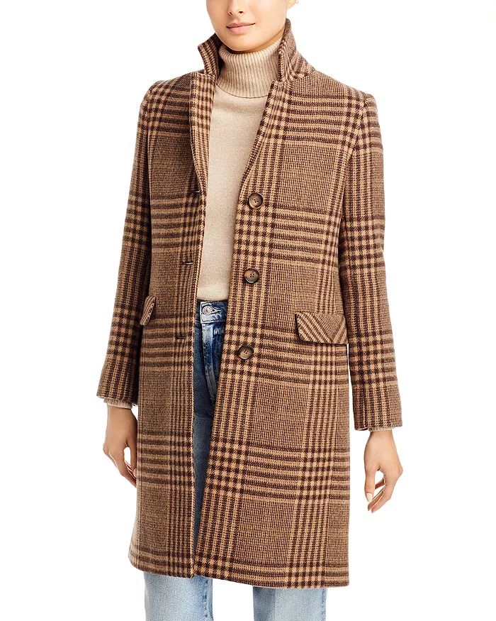 Plaid Wool-Blend Coat | Bloomingdale's (US)