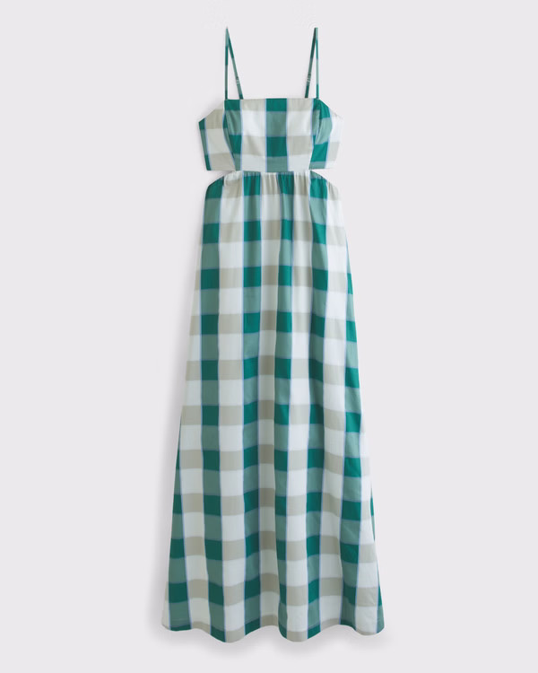 Bra-Free Lace Up Maxi Dress | Abercrombie & Fitch (US)