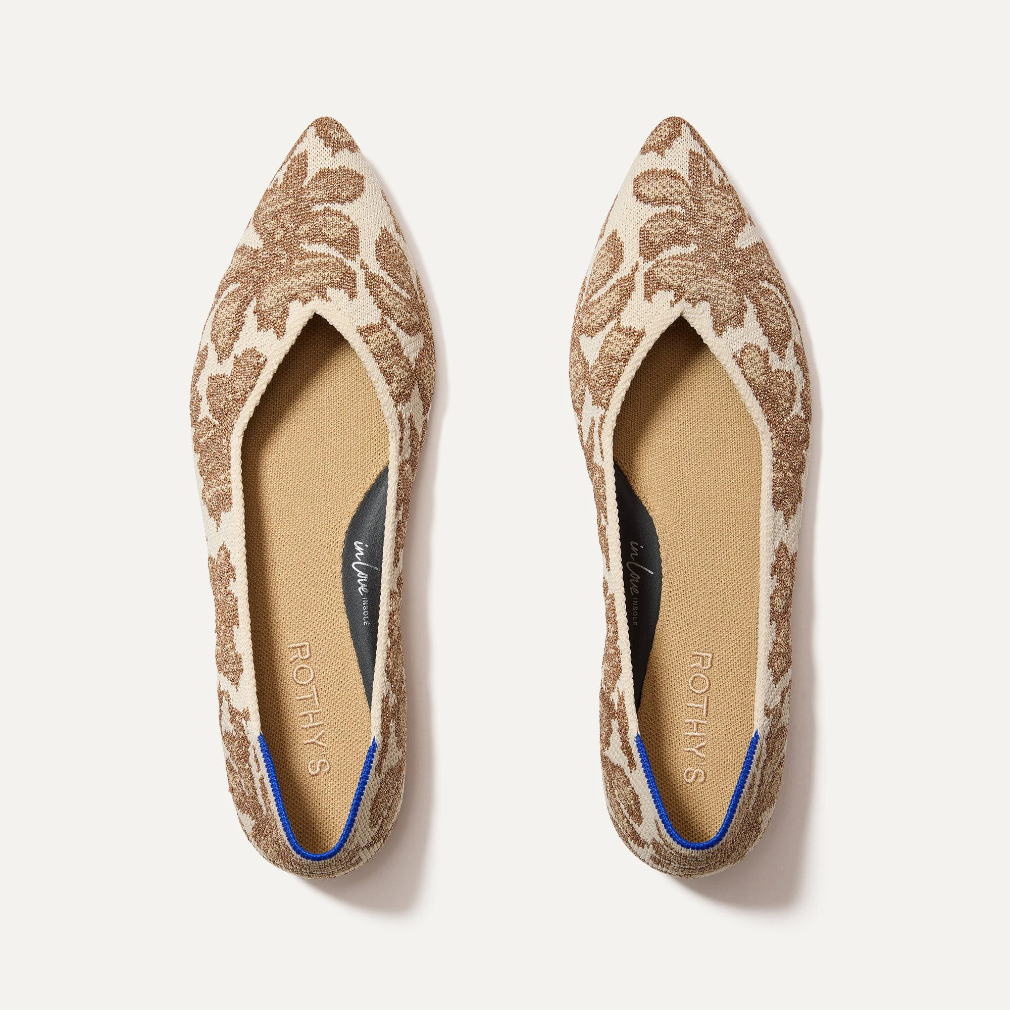 The Point II in Gold Chantilly | Women's Flats | Rothy's | Rothy's