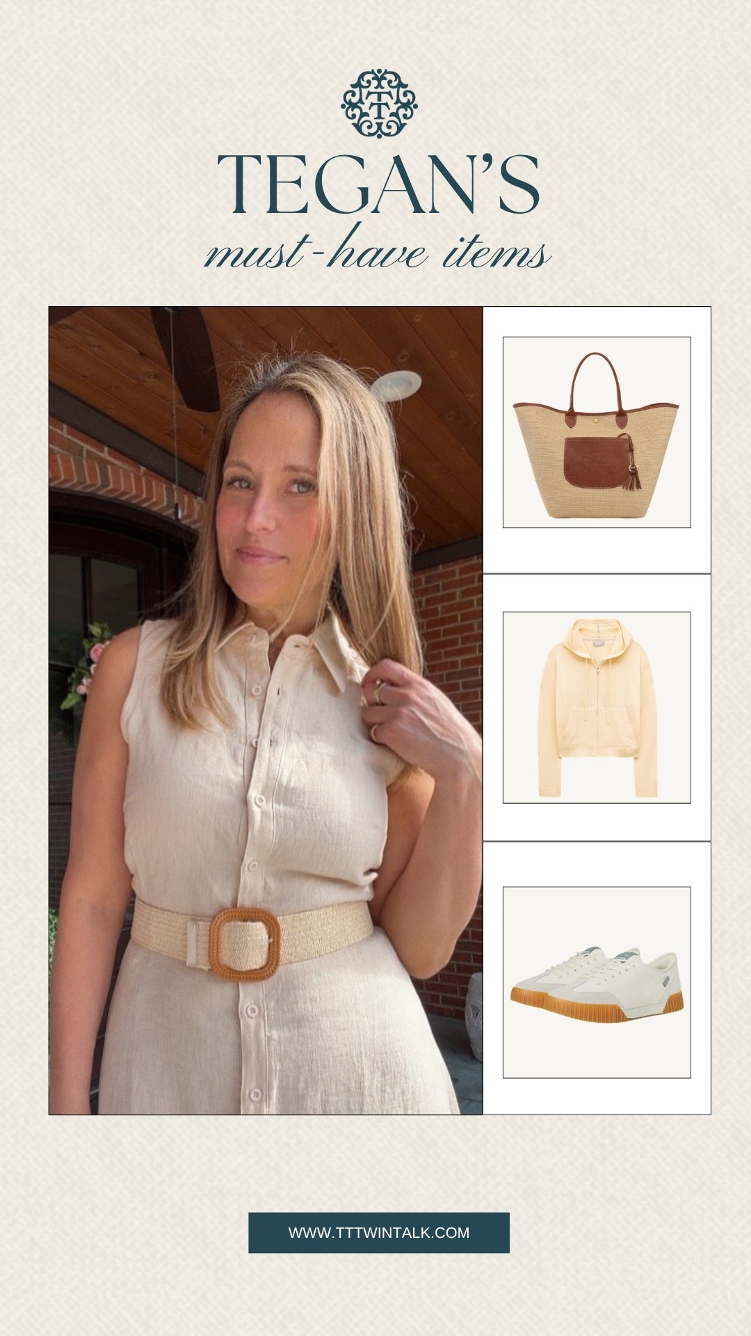 Lately these are the pieces Tegan’s been reaching for without overthinking it. The woven tote, soft hoodie, and neutral sneakers keep everything feeling easy but still pulled together. The kind of staples that make everyday outfits come together fast.

#LTKOver40 #LTKMidsize #LTKSeasonal