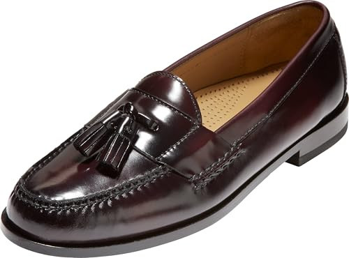 Cole Haan Men's Pinch Tassel Loafer, Burgundy, 15 B US | Amazon (US)