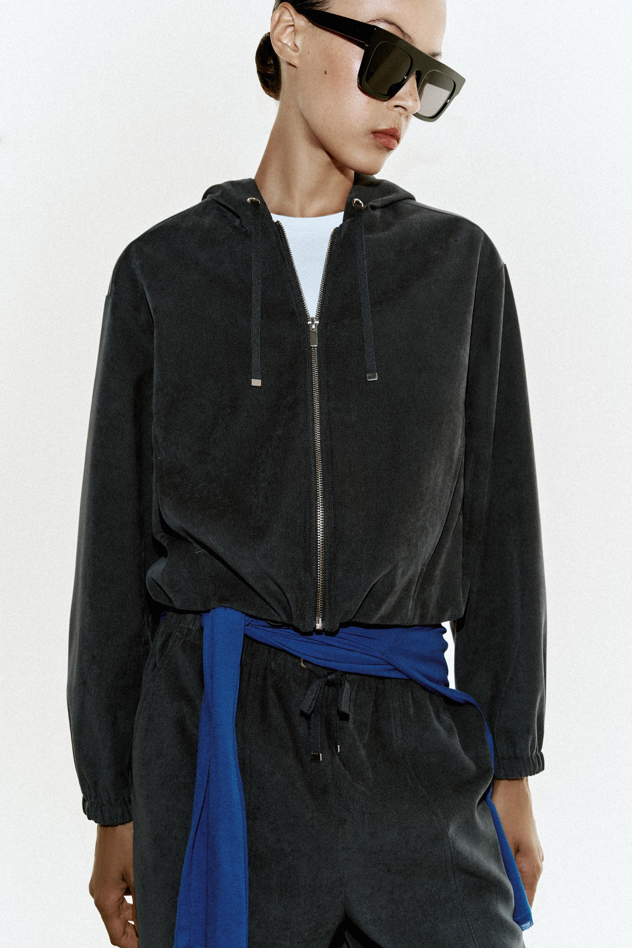 HOODED BOMBER JACKET | Zara UK