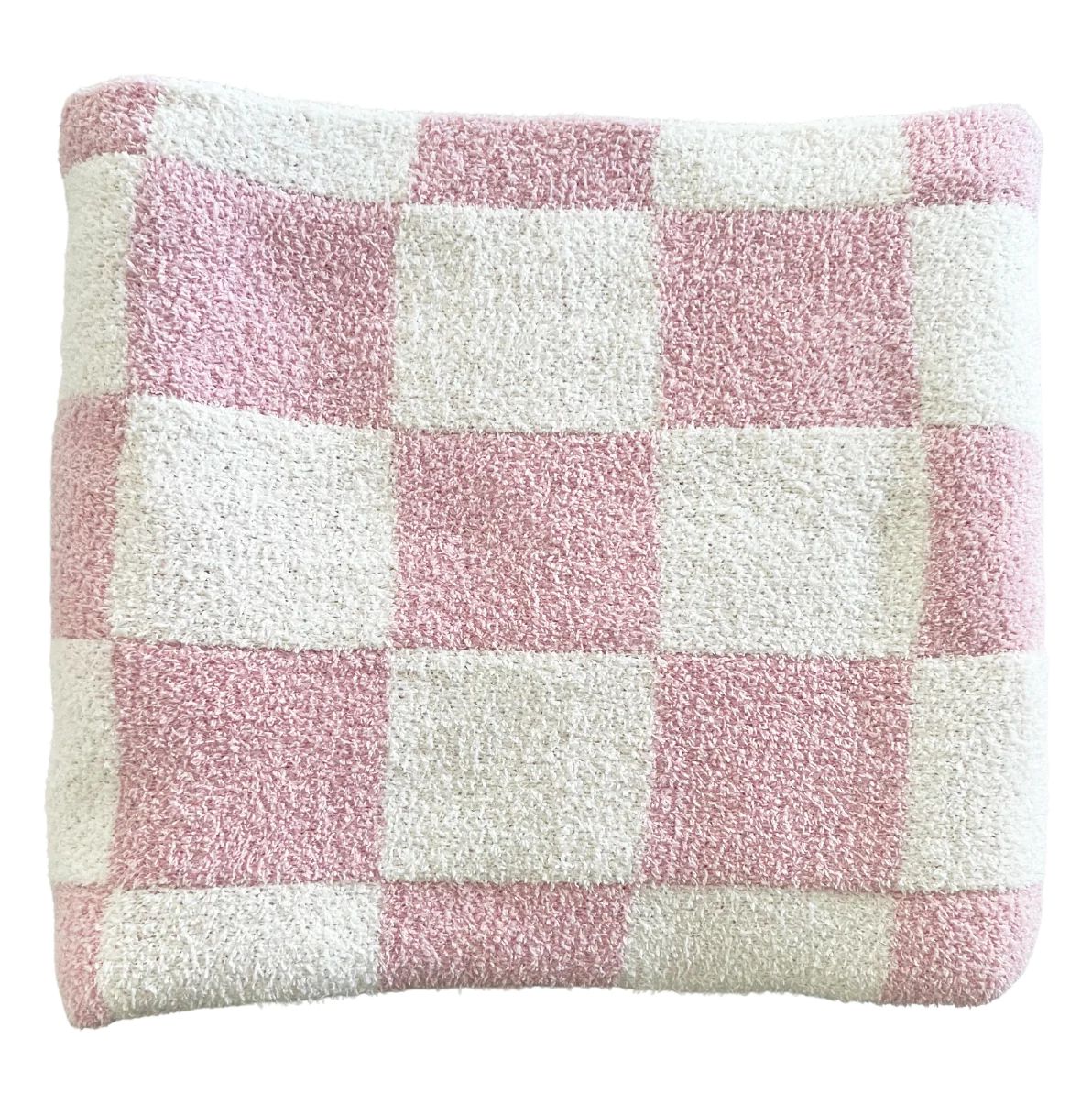 Phufy™ Bliss Checker Sofa Blanket, Strawberry | SpearmintLOVE