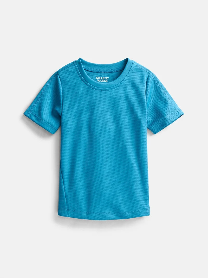 Athletic Works Boys Active Mesh Tee, Sizes 4-18 & Husky | Walmart (US)