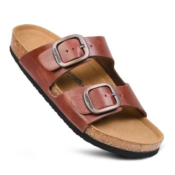 Aerothotic Arete Arch Supportive Cork Footbed Slide Sandals for Womens | Walmart (US)