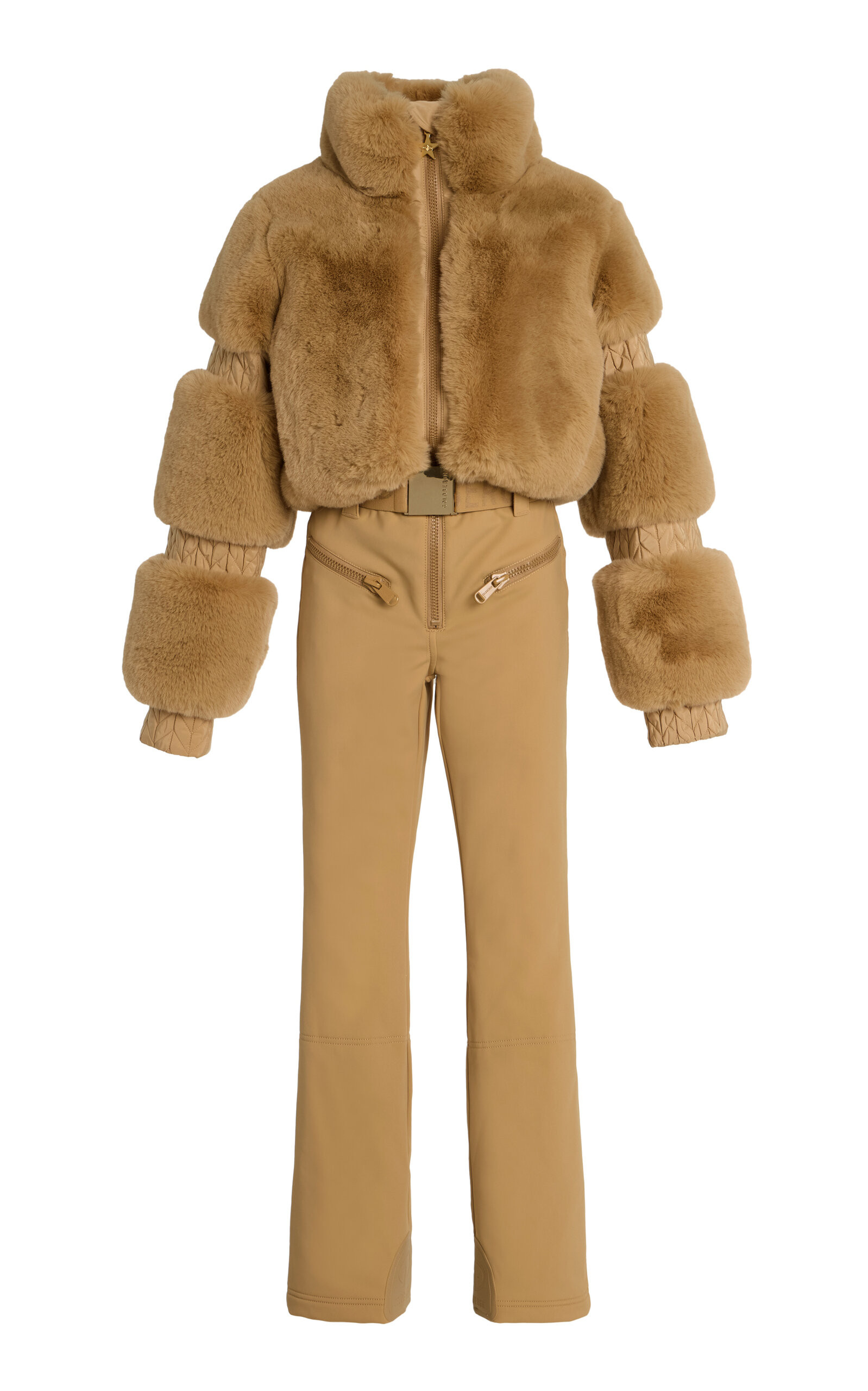 Lieke Vegan Fur Stretch-Nylon Ski Suit | Moda Operandi (Global)