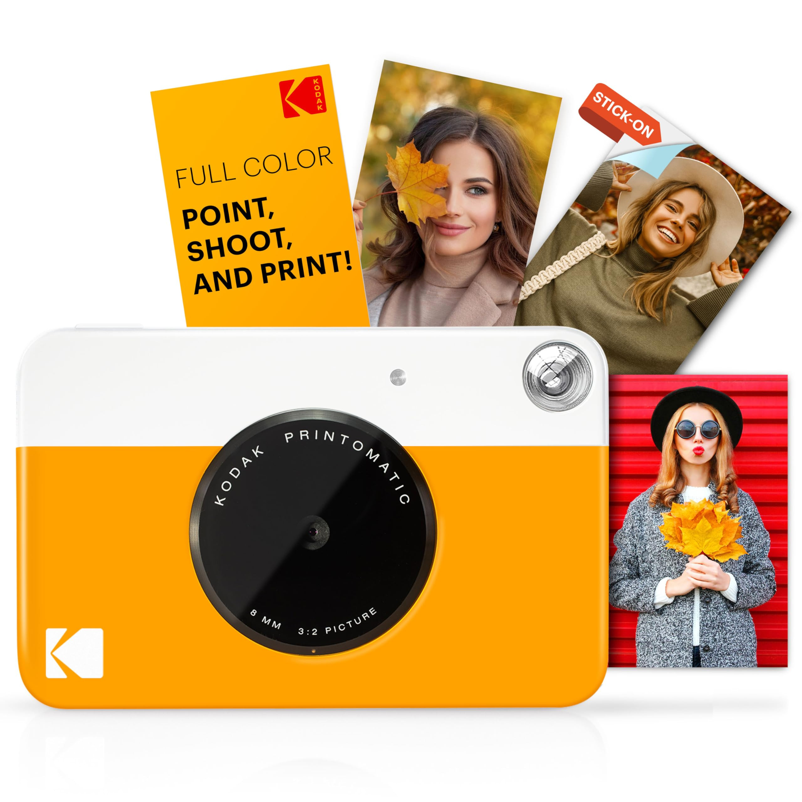 KODAK Printomatic Full-Color Instant Print Digital Camera - Colorful Photos On Zink 2x3" Sticky-B... | Amazon (US)