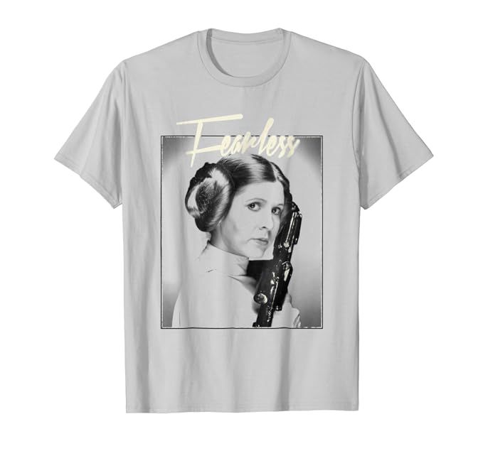 Star Wars Princess Leia FEARLESS Profile Poster T-Shirt | Amazon (US)