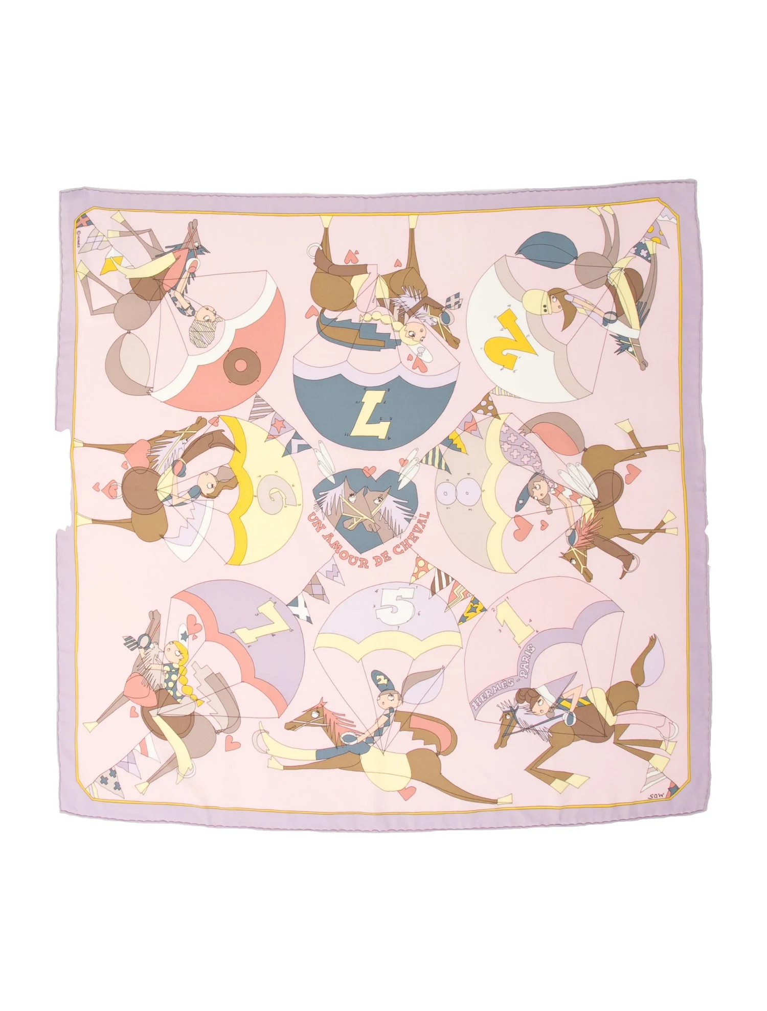 Un Amour De Cheval Silk Scarf | The RealReal