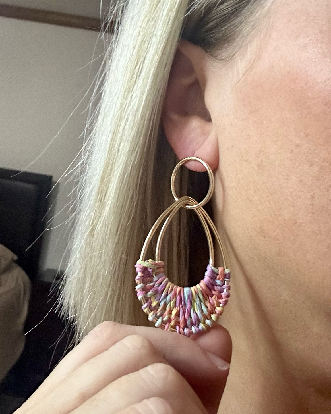 These earrings are super good quality and a great pop of color!